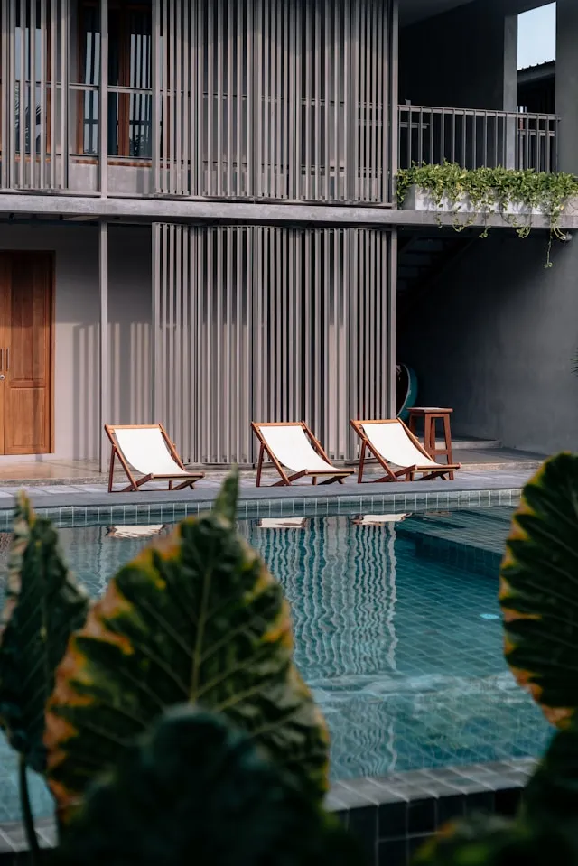 A hotel pool
