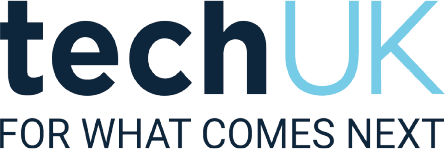 techUK logo with slogan For What Comes Next.