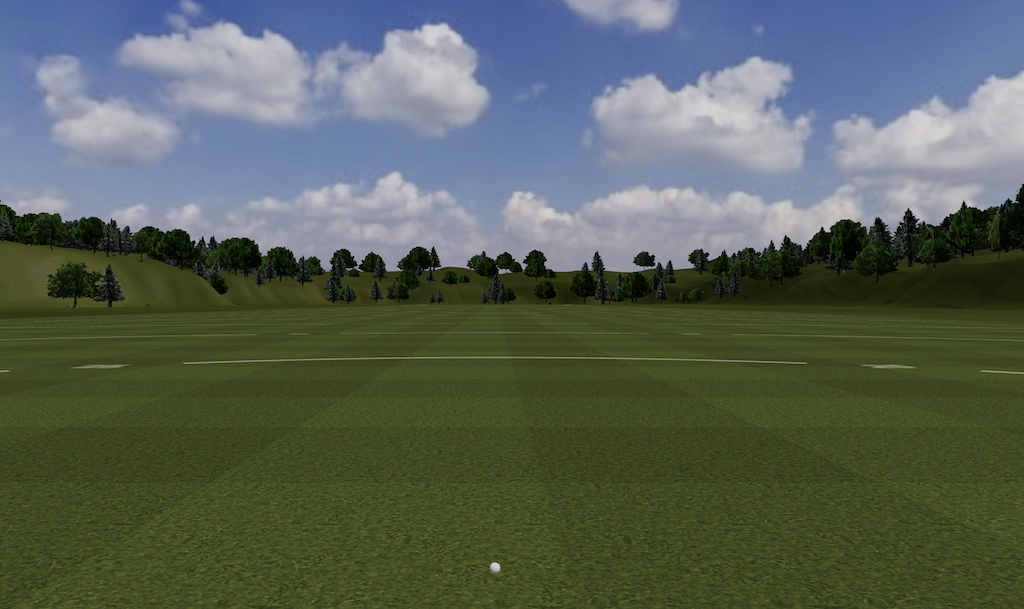 Trackeon range session paired with a simulator display