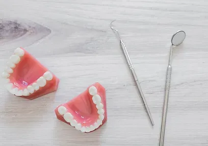 Dental models and orthodontic instruments at Ridgefield Orthodontics