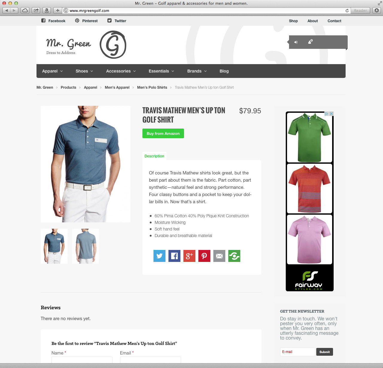 CMS driven product page