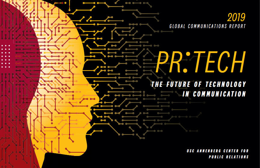 Silhouette of a human head with circuit board pattern
