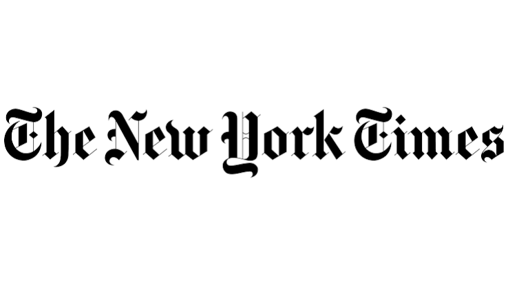 The New York Times logo in bold black serif font on a white background.