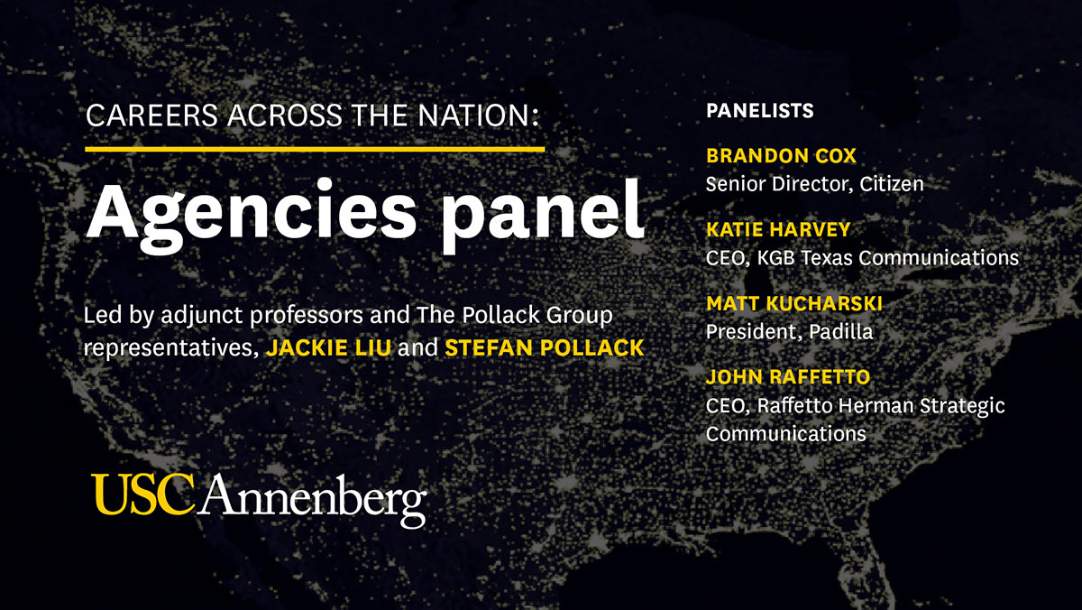 Agencies panel event details with participant names and roles