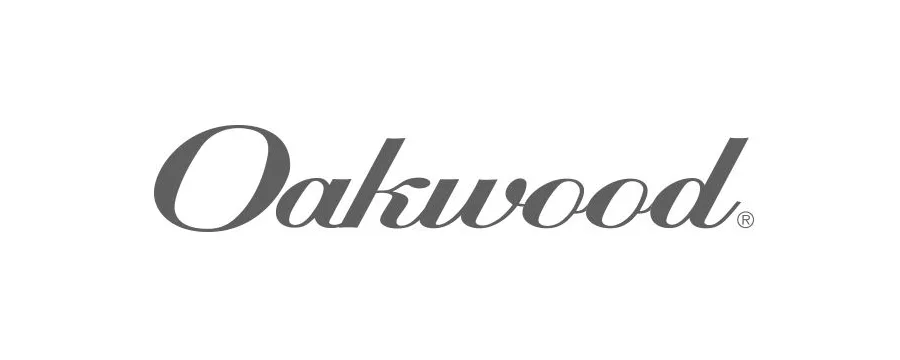 Oakwood logo in elegant serif font