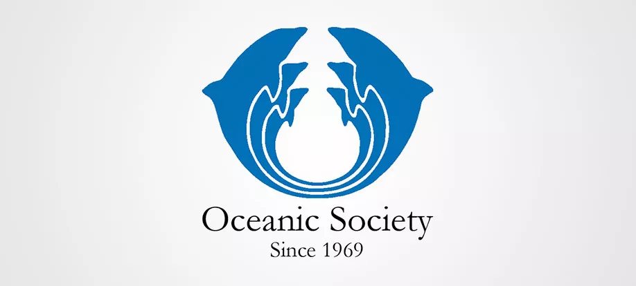 Blue dolphin logo for Oceanic Society