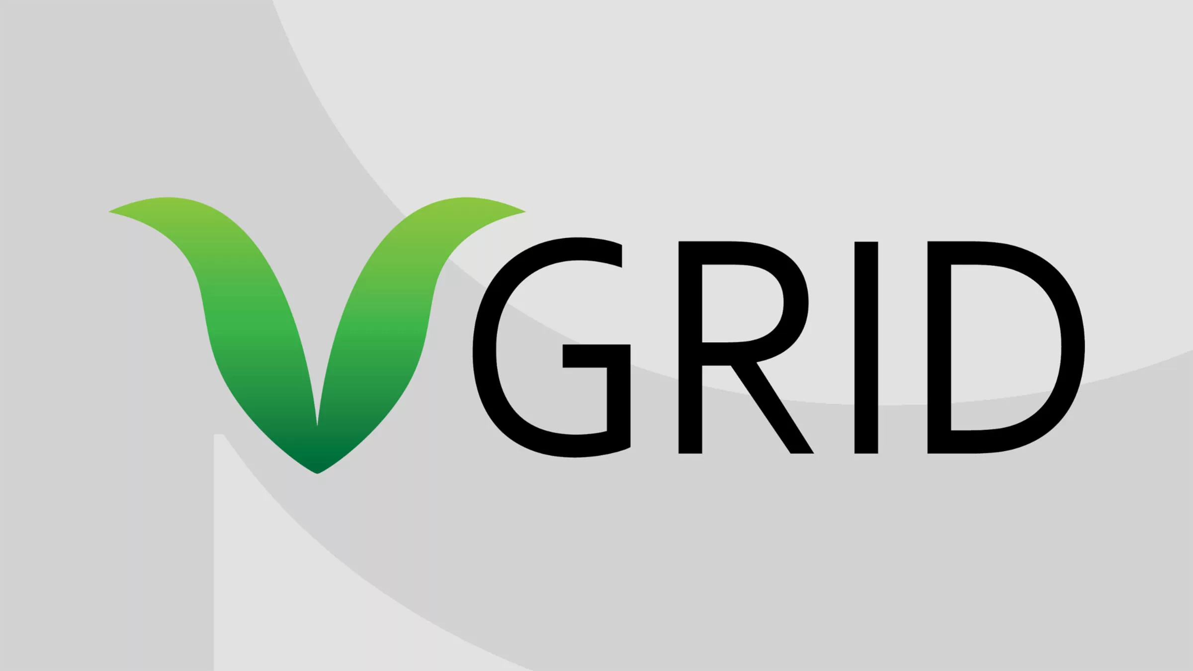 Green "V" leaf logo with "Grid" text on a light gray background.