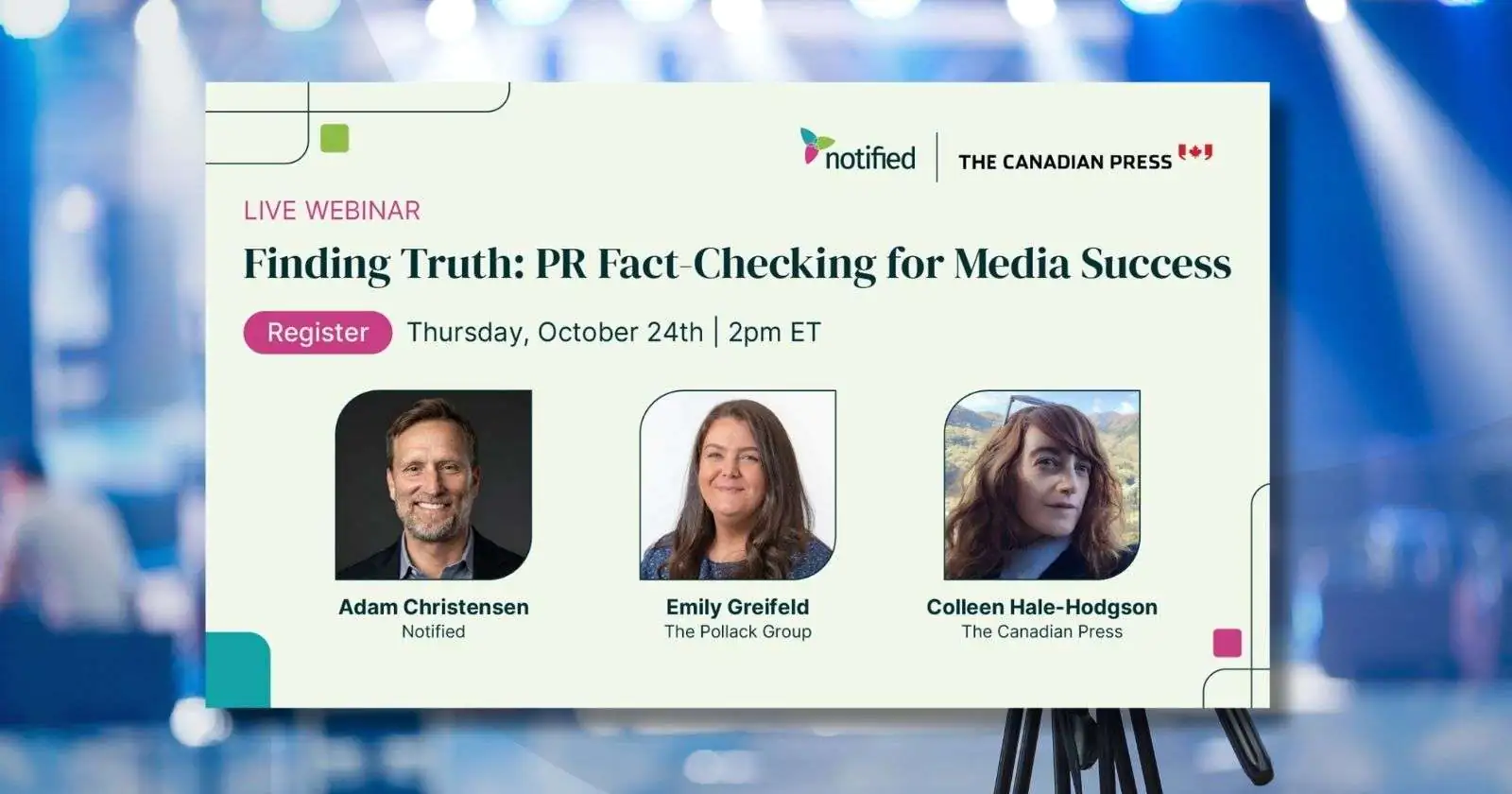 PR Fact Checking Panel featuring Emily Greifeld and other experts from the media industry