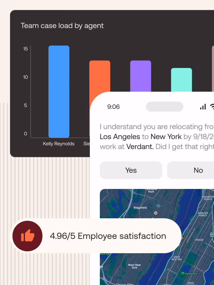 Relocity platform interface