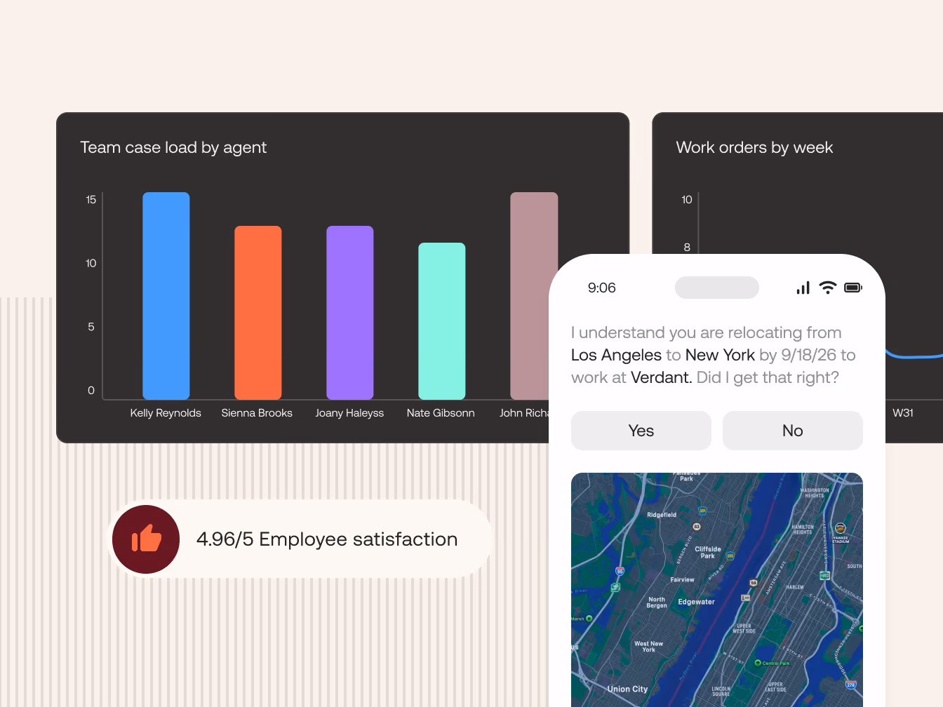 Relocity platform interface