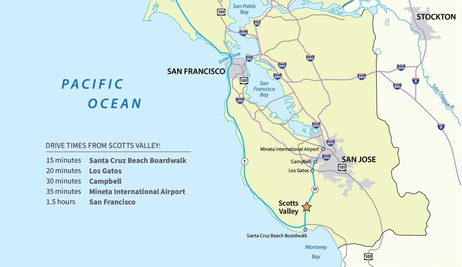 Scotts Valley map