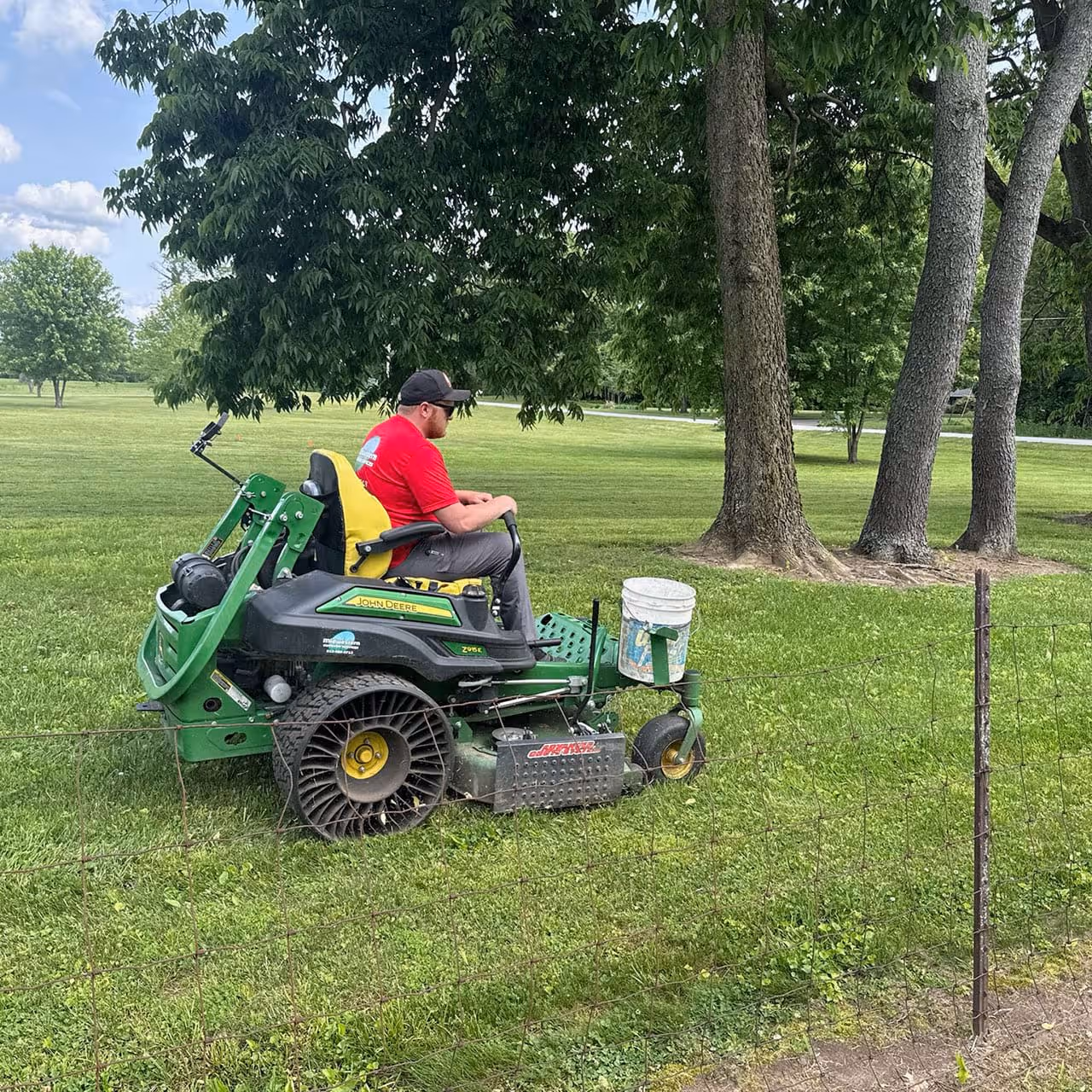 Routine grounds maintenance for commercial properties in Southern Indiana