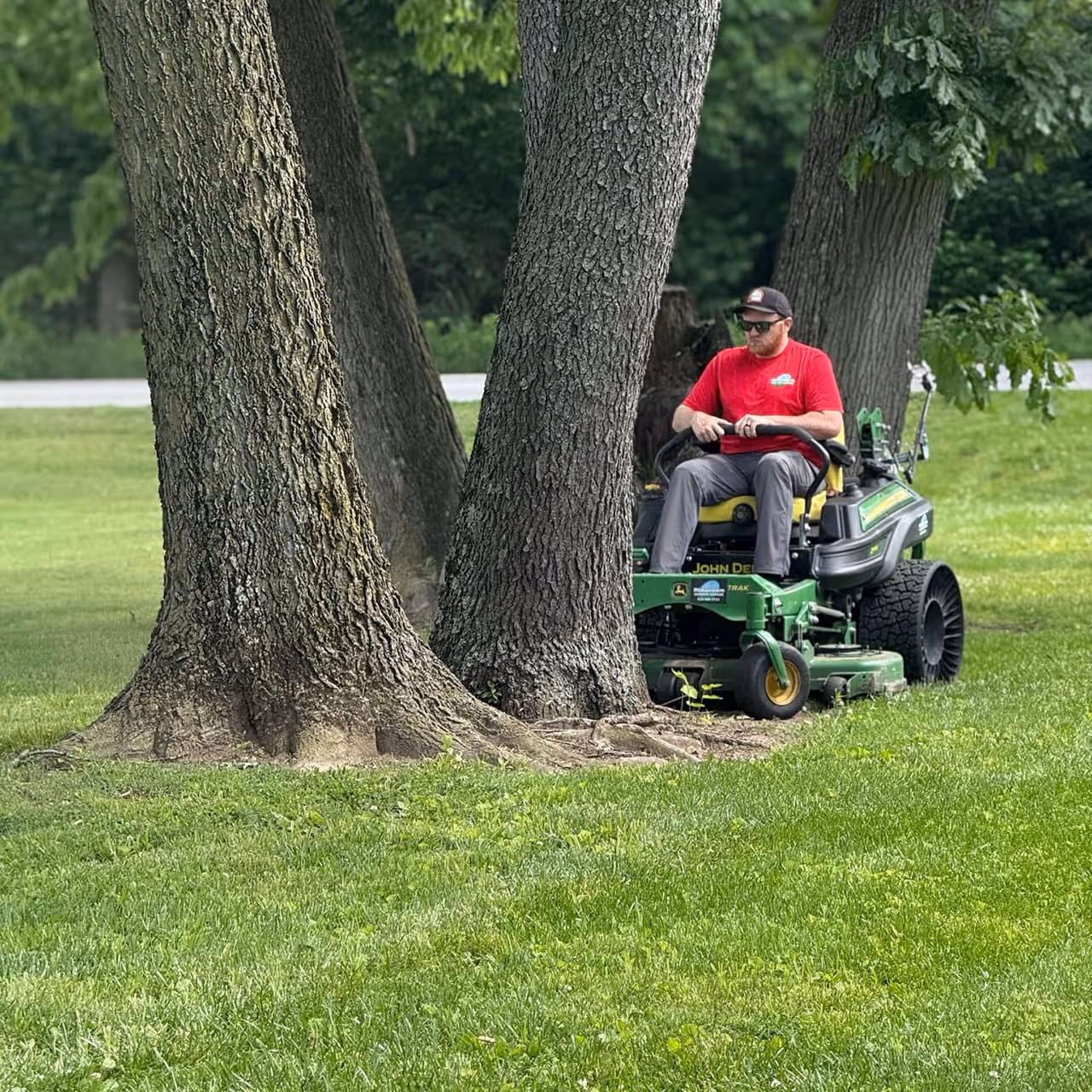 Year round commercial lawn and grounds maintenance in Evansville, Indiana
