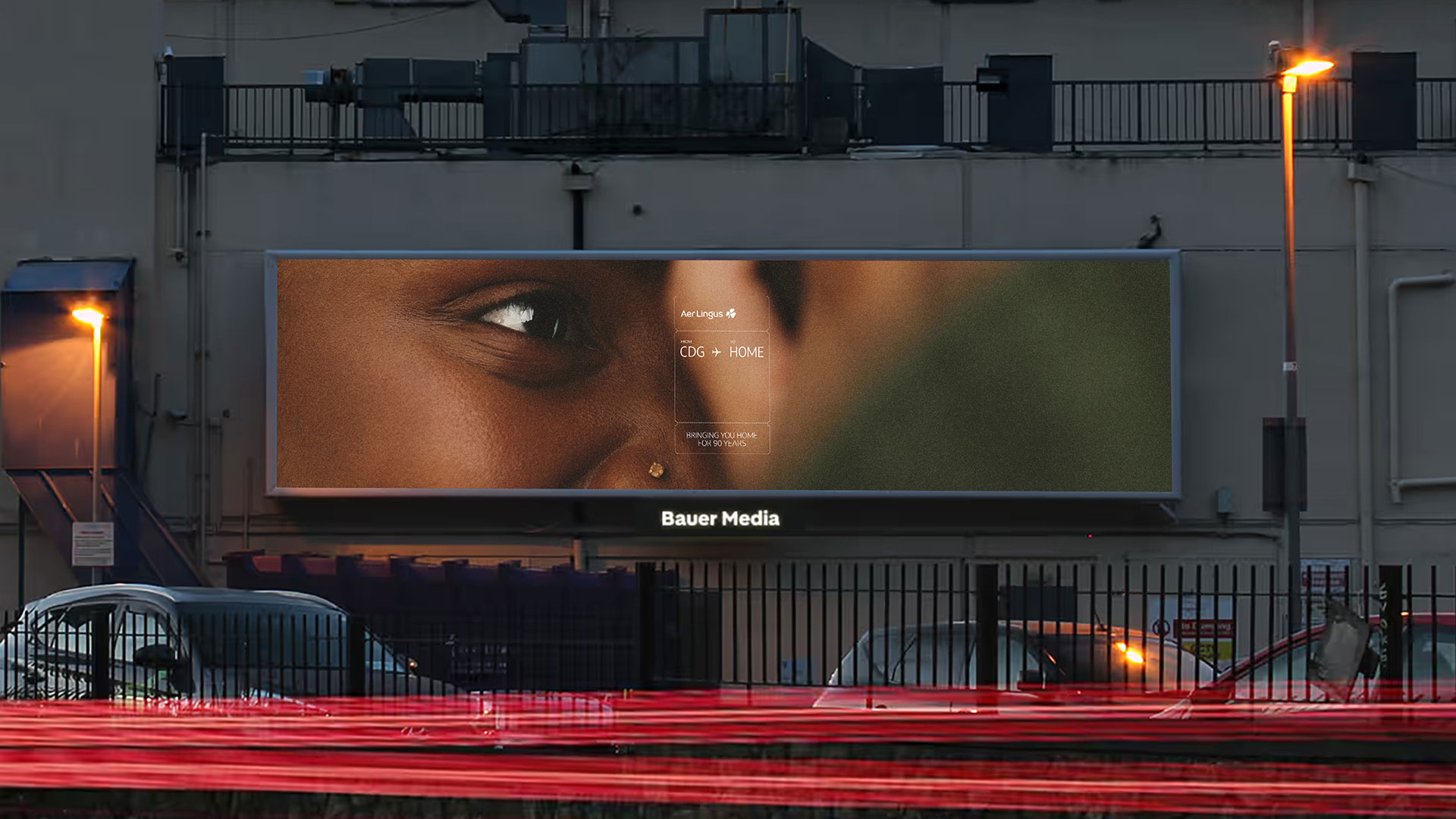 Aer Lingus 90 years campaign OOH, Uncommon Creative Studio