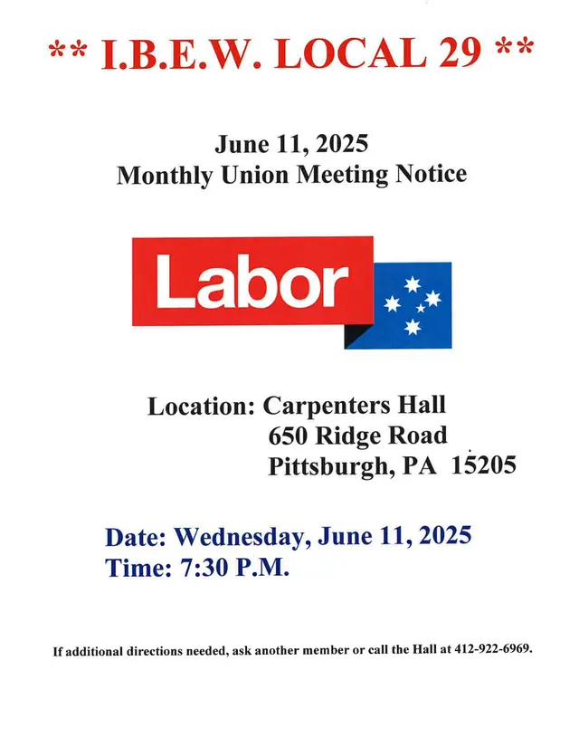 IBEW Local 29 seal