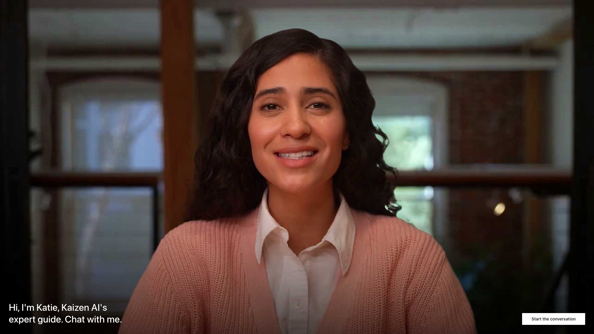 Katie, Kaizen Ai's live avatar