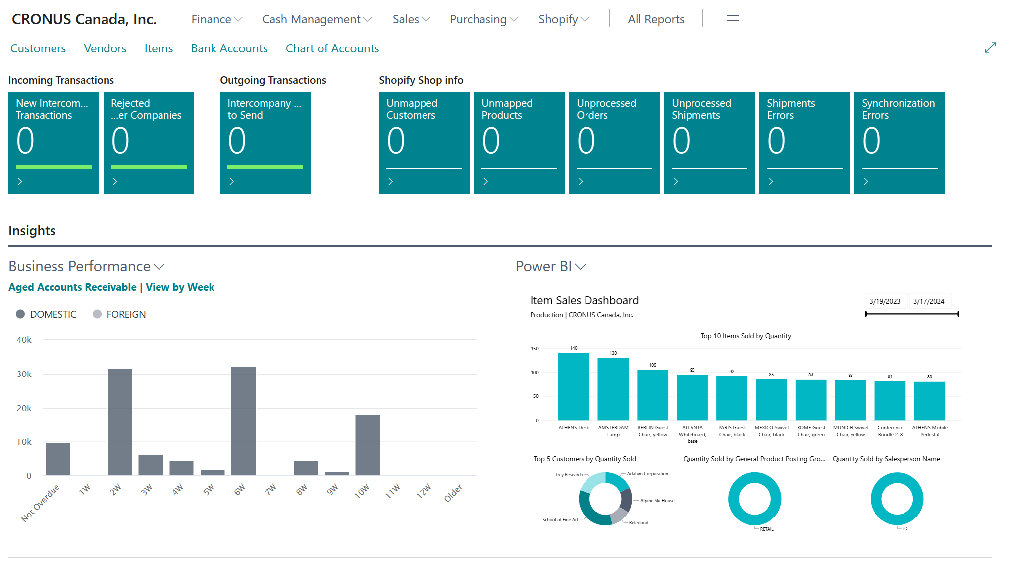 Power BI in Business Central