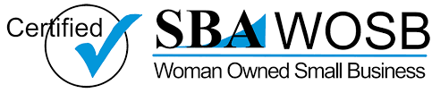 Certified SBA WOSB — Woman Owned Small Business