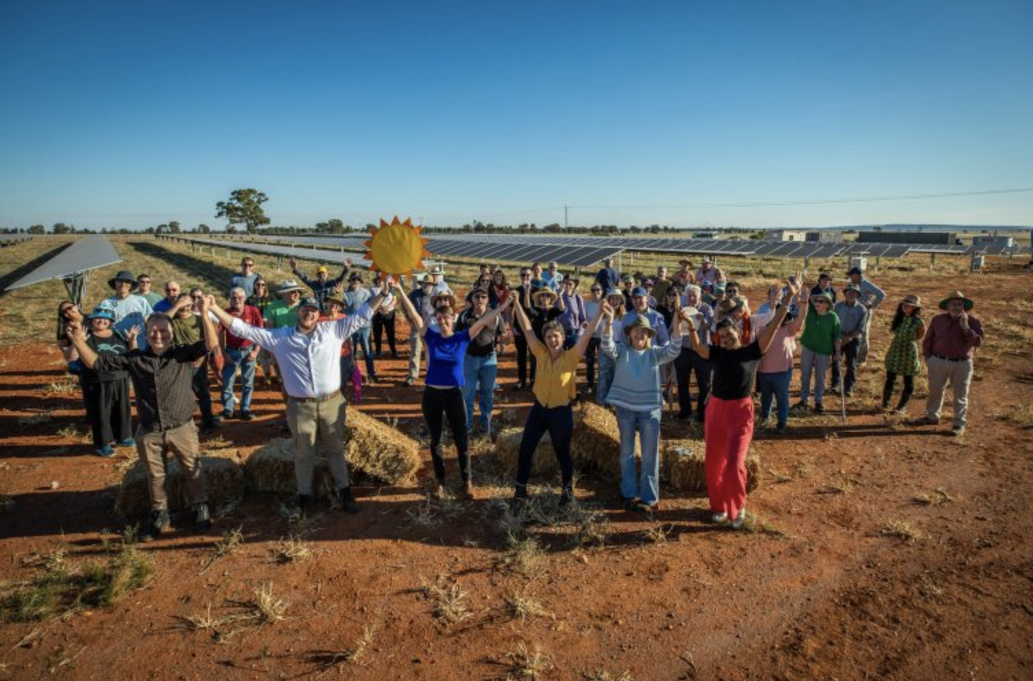 Community Power Agency team solar panels 