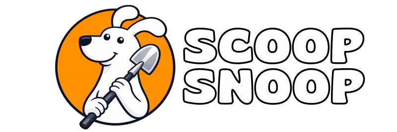 Scoop Snoop logo with dog icon and wordmark