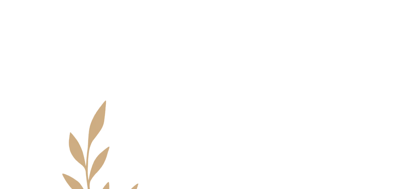 Decorative flower graphic in the footer
