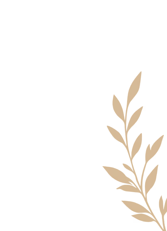 Decorative flower accent, right side of testimonial card