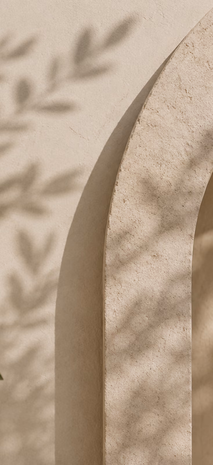 Light and shadow composition representing colour therapy
