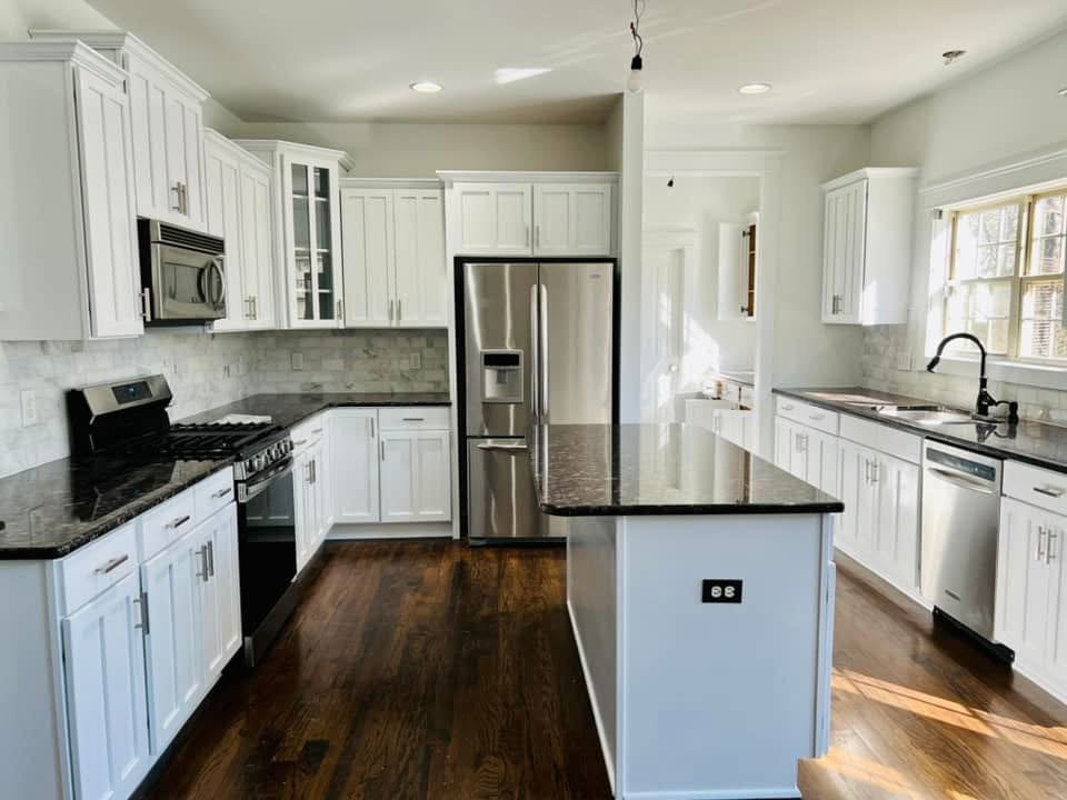 Professional kitchen cabinet painting in Charlotte, NC