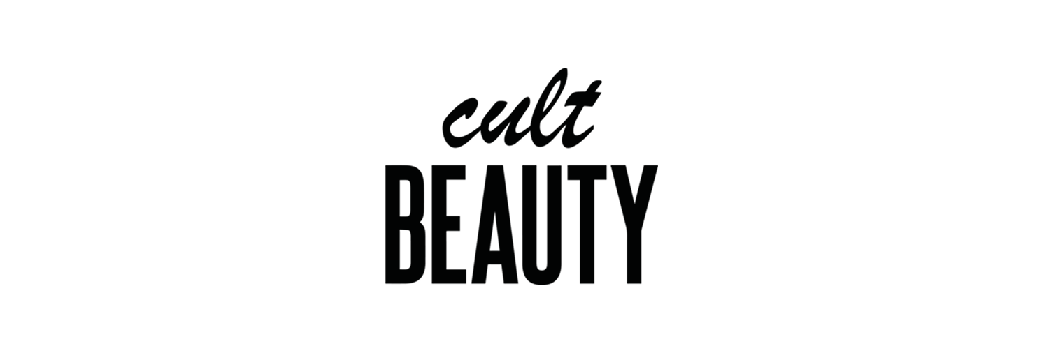Text logo reading 'cult BEAUTY' with 'cult' in script and 'BEAUTY' in bold capital letters.
