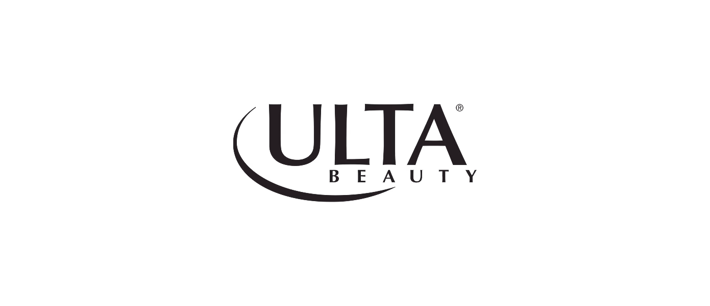 Ulta Beauty logo with a curved swoosh under the word Ulta.