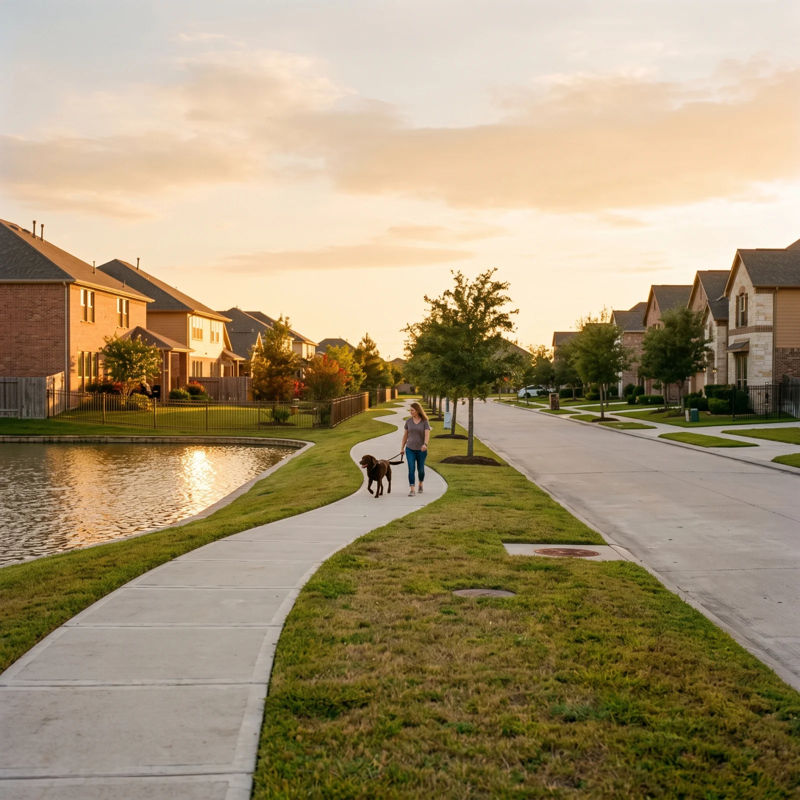 Lakeside master-planned neighborhood in Cypress, TX served by Scoop Snoop