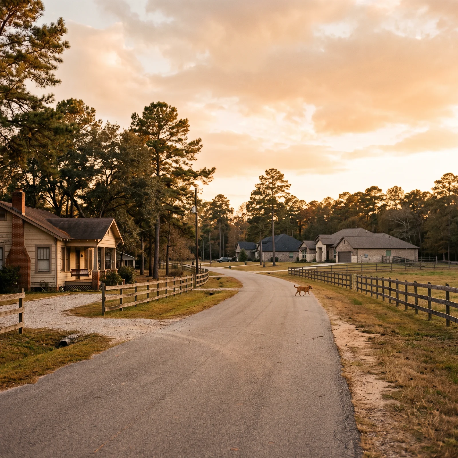 Acreage homes on the edge of Tomball, TX served by Scoop Snoop pooper scooper service