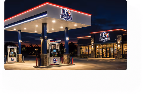 gas station eagle nest