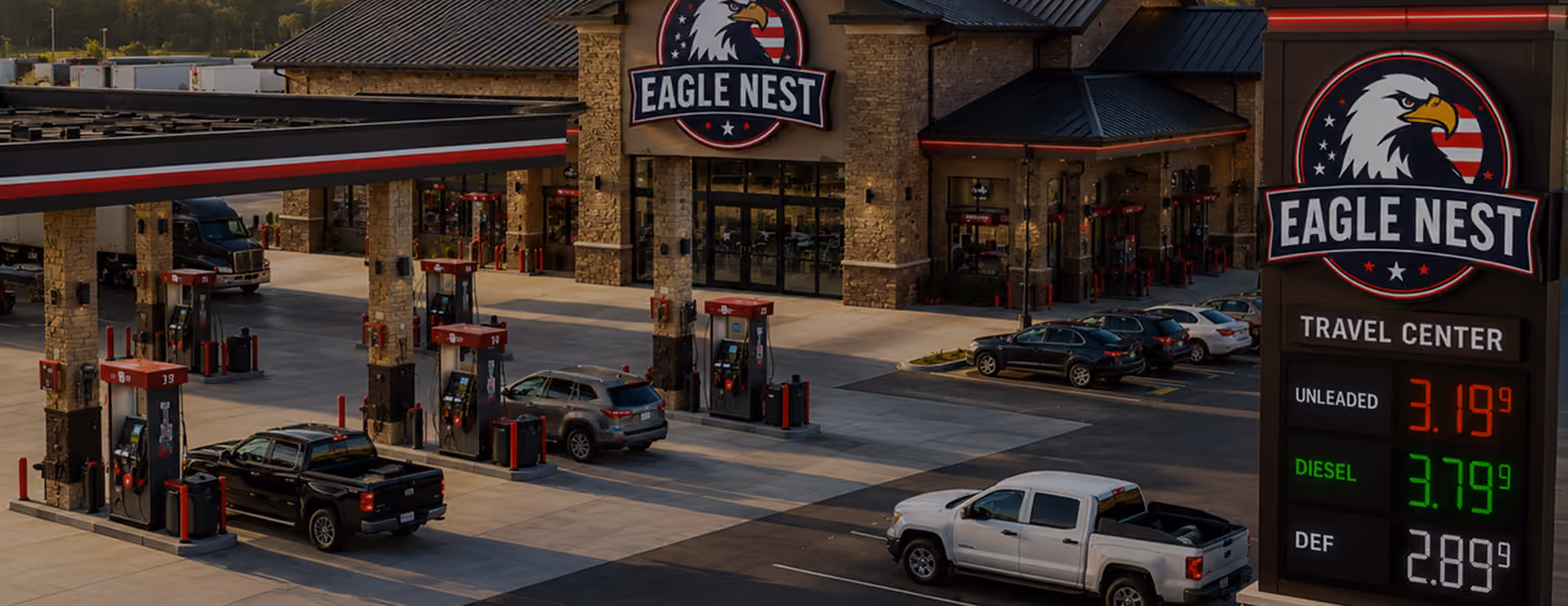 gas station