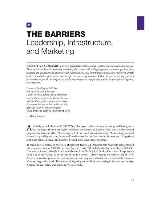 The Barriers — free chapter first page