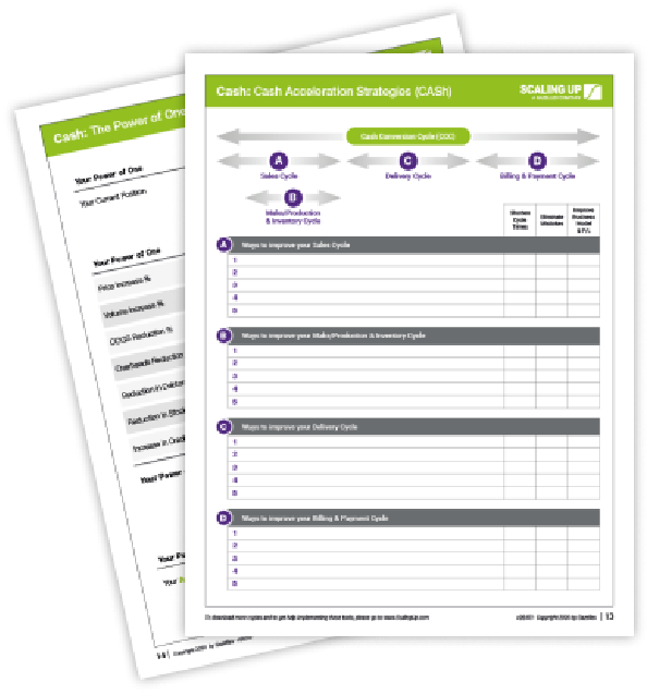 Cash growth tools: Cash Acceleration Strategies and The Power of One