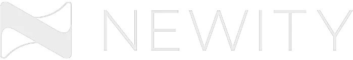 Logo of Newity featuring a stylized letter N design to the left of the word NEWITY in uppercase letters.