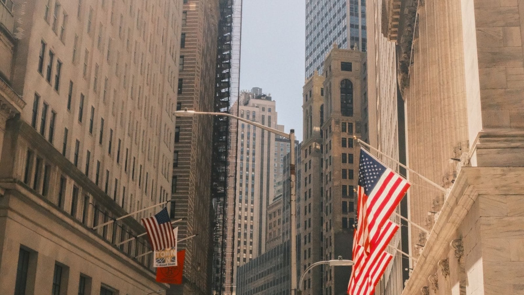 Financial district skyline