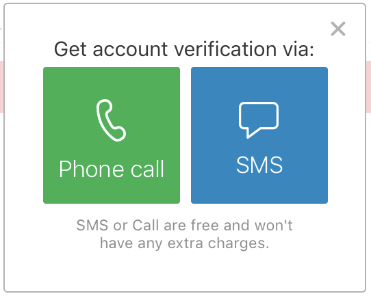 Authy Setup - Call or SMS verification