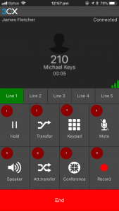 Click to Enlarge - 3CX Mobile Client