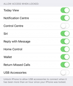 Disable Control Centre on Lock screen