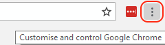 Google Chrome settings