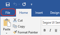 Word 2016 - File