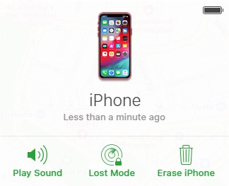 Find My iPhone Options