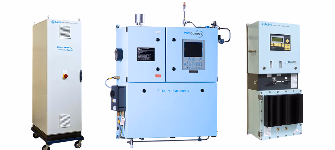 Industrial gas analysis sampling system close-up