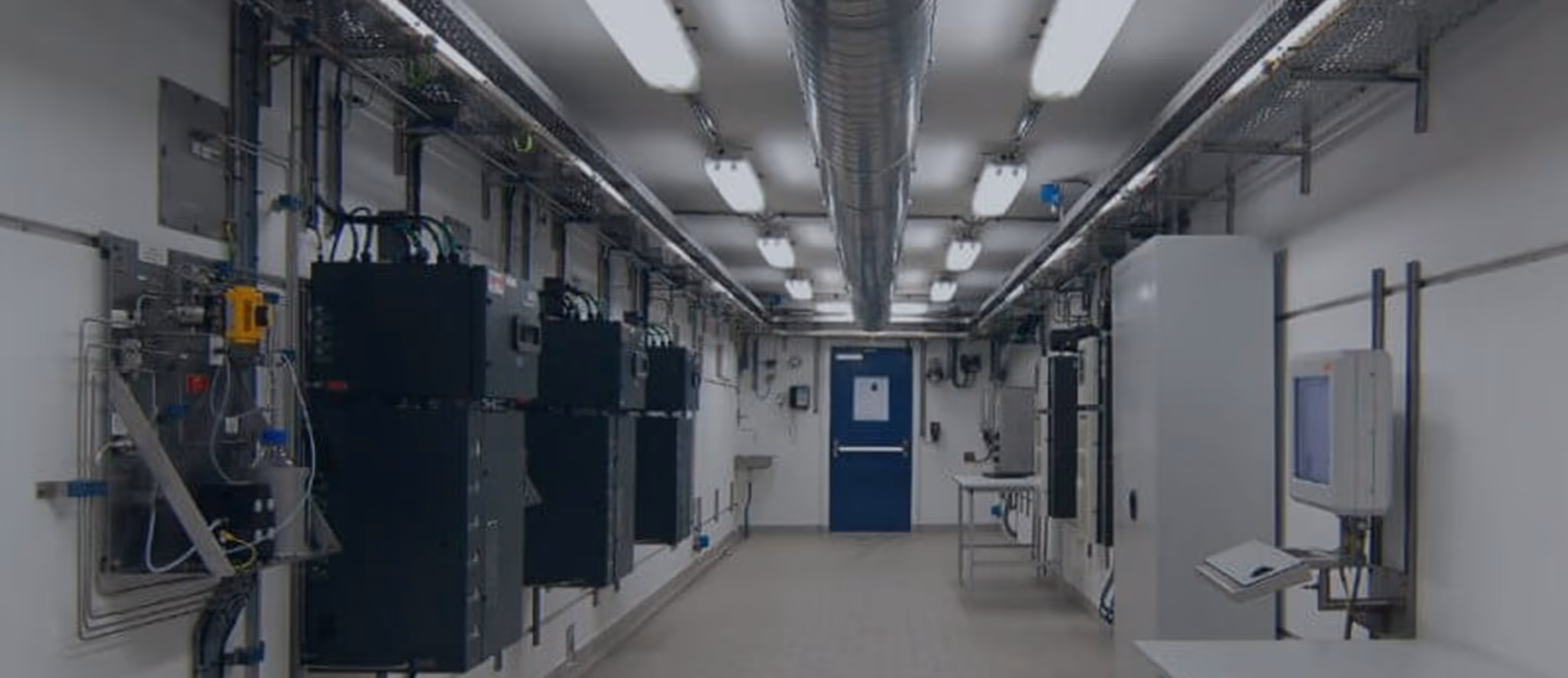 Row of Hobre online process analyser systems