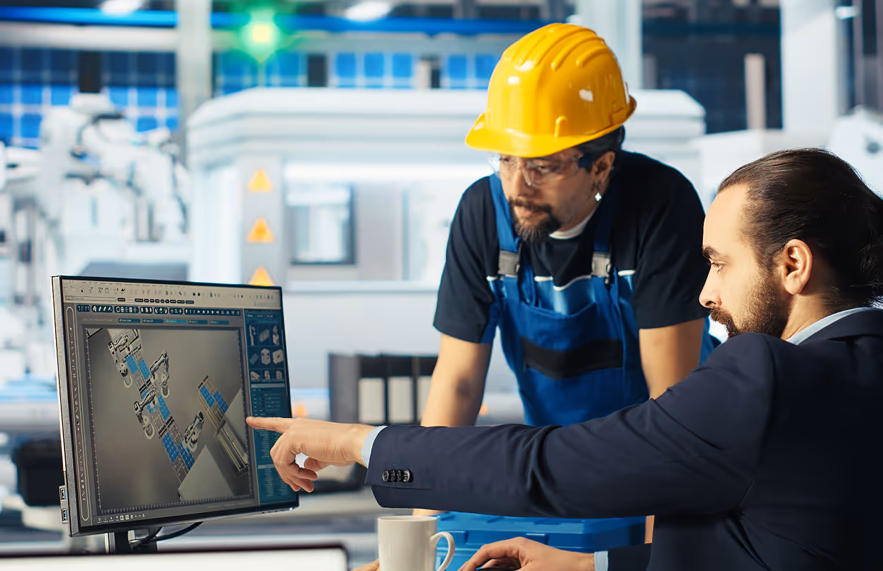 Hobre service engineer performing on-site analyser maintenance