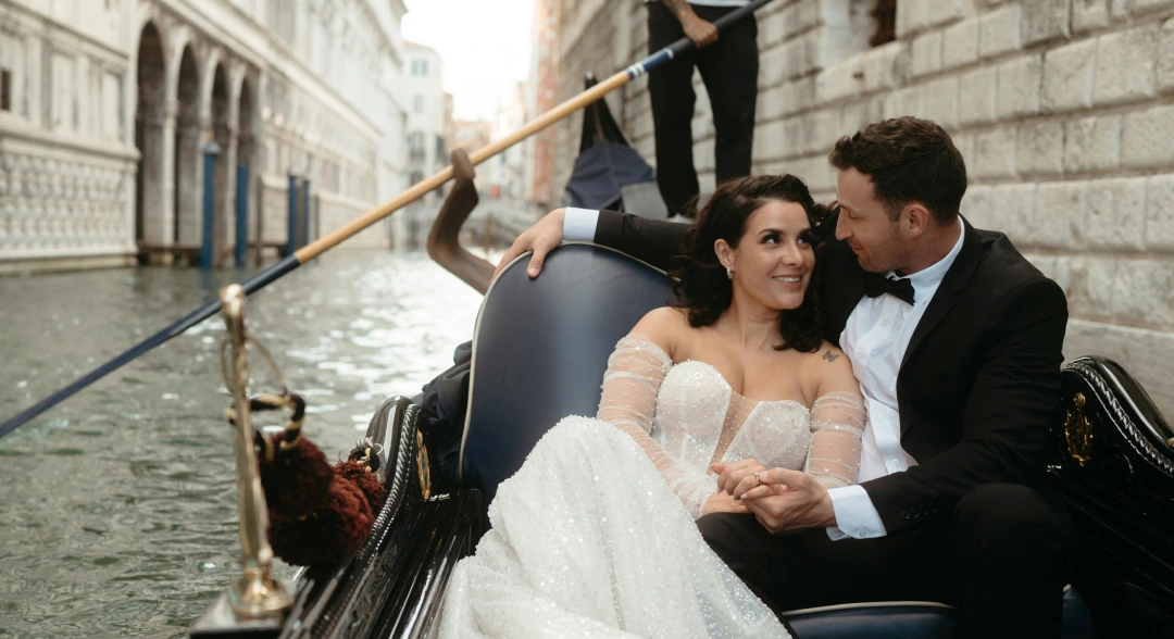 Dreamy gondola ride through the canals of Venice
