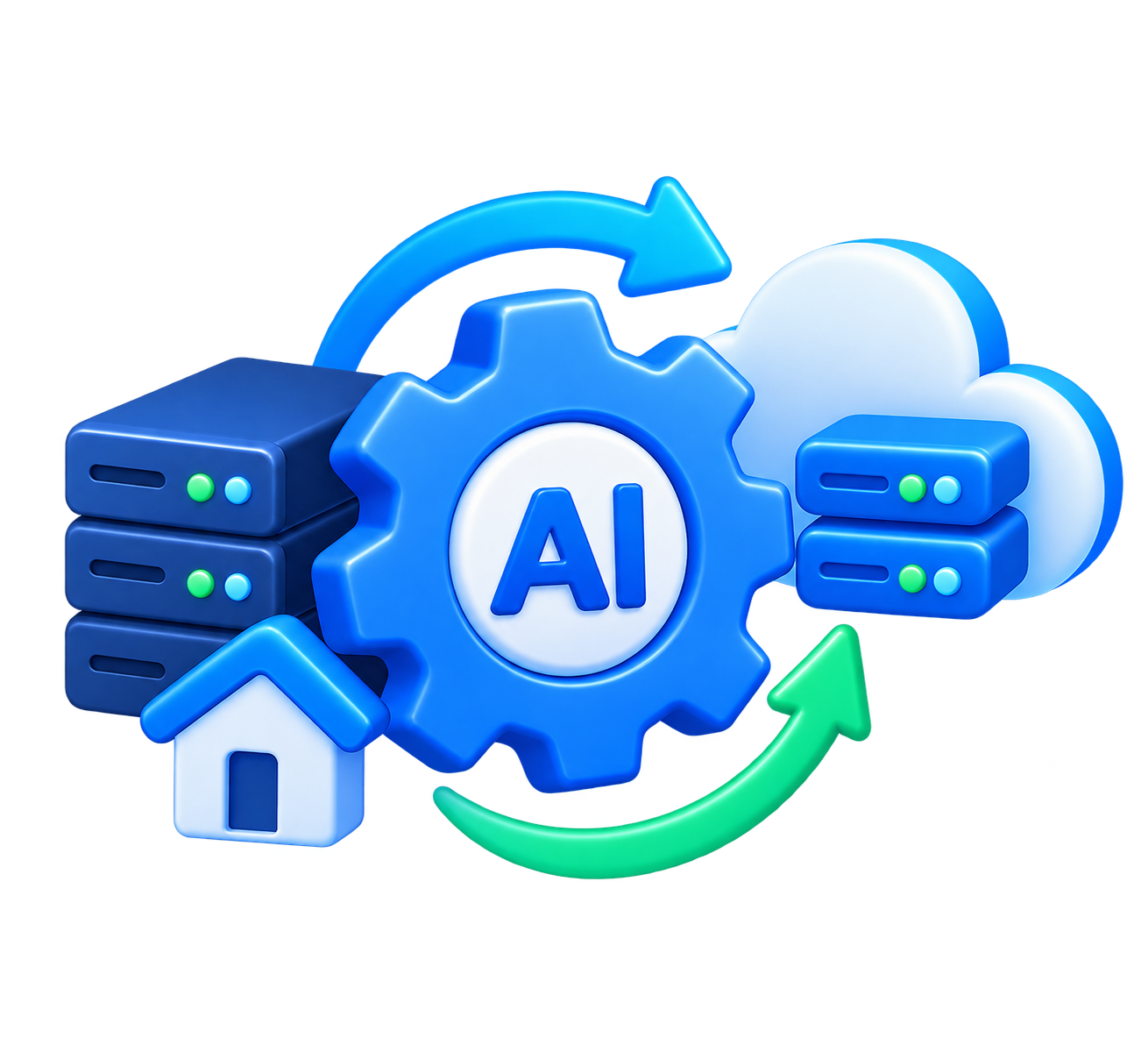 Hybrid AI Architecture icon