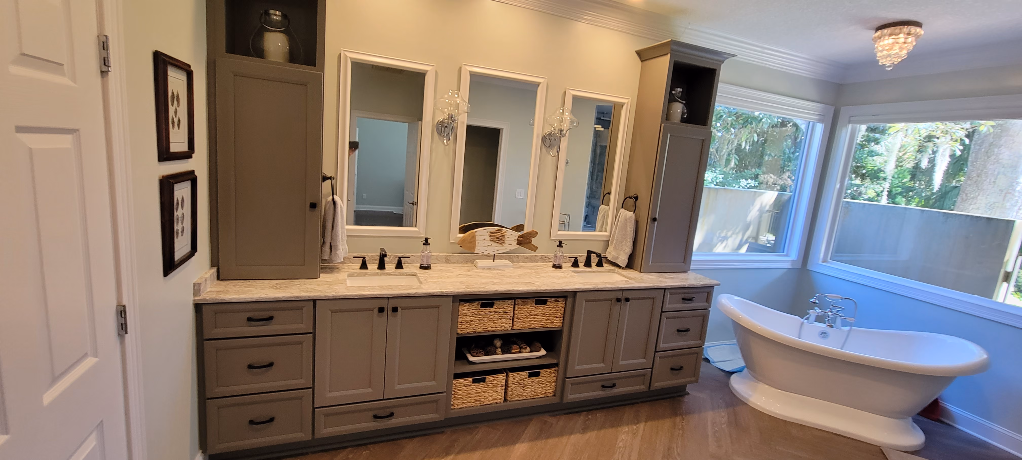 Custom bathroom remodel by Corbella